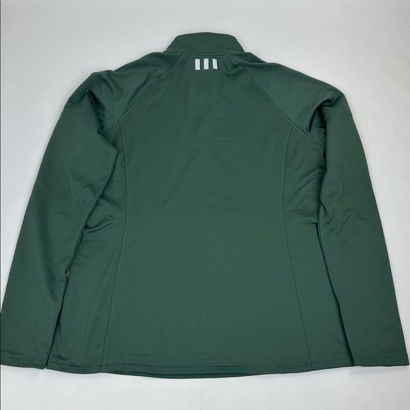 Adidas Golf 1/4 Zip Pullover. Dark Green. Large. Like New. Lite Fleece Lining. - Picture 2 of 8